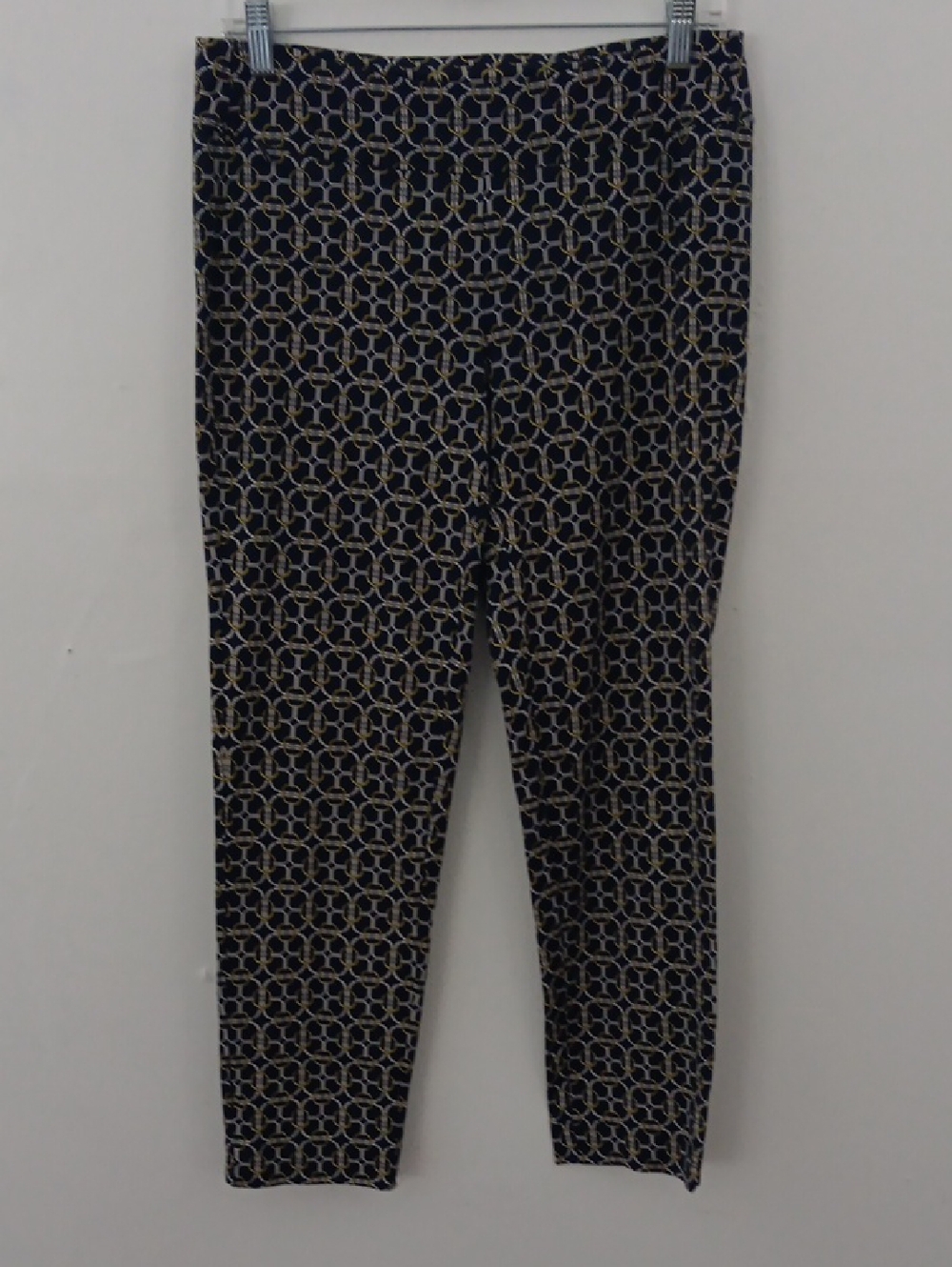 J. McLaughlin Geometric Chain Link Pattern Legging  Pant #3578
